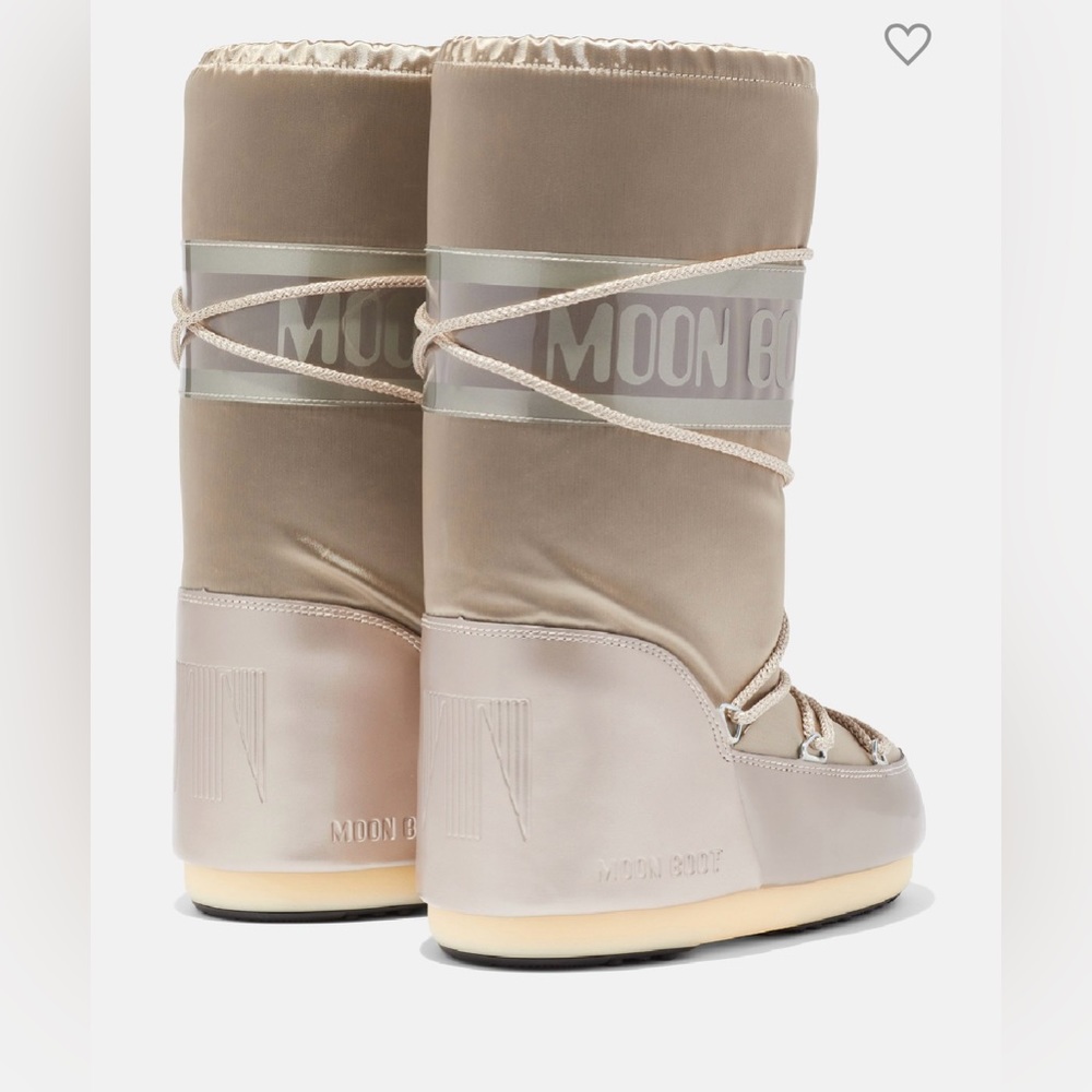 NWOT Platinum Moon Boots.